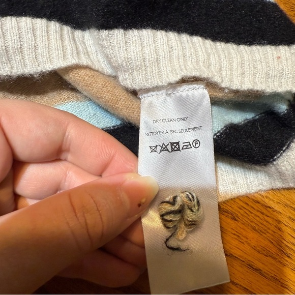 Anthropologie Maeve Cute Critter Graphic Sweater Size Medium 100% Cashmere - Picture 5 of 8